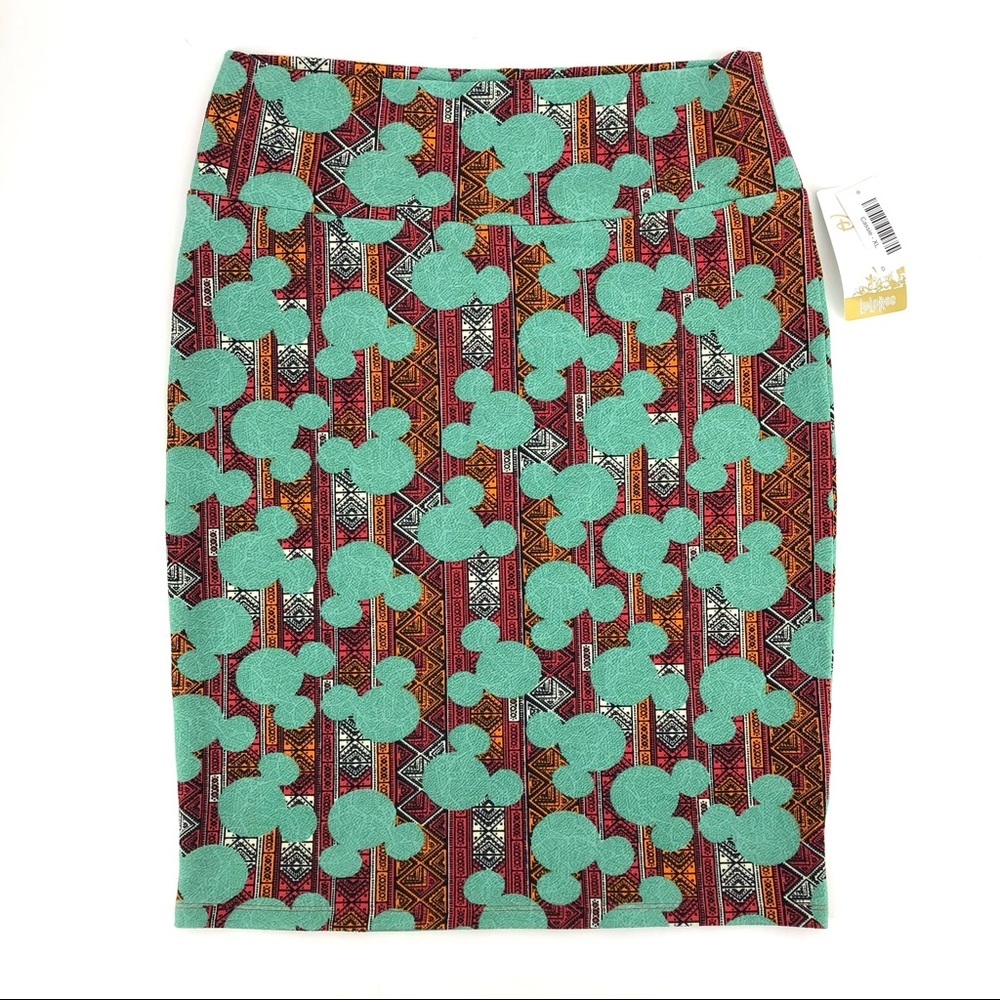 LuLaRoe Green & Red All Seasons Pencil Skirt | New With Tags